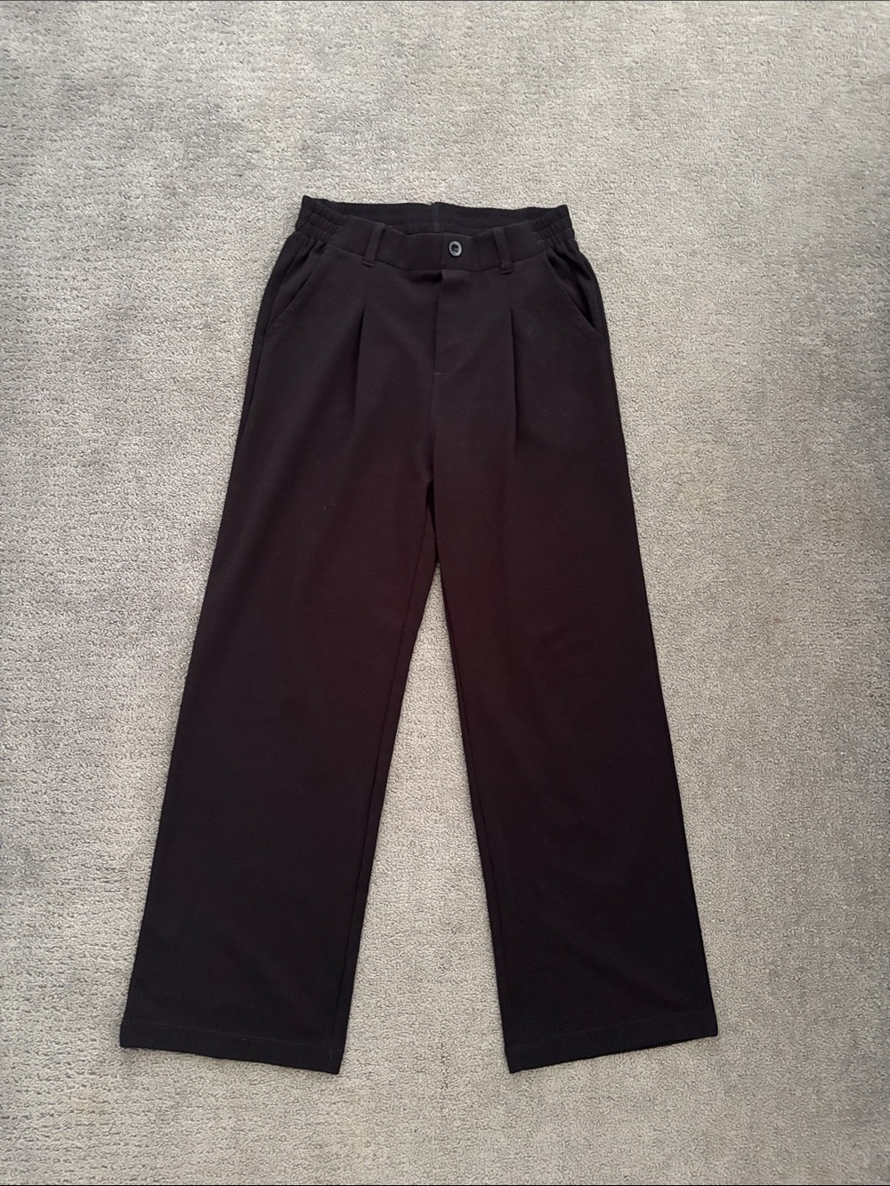 Woman’s  Black Relaxed Fit Dress Pants